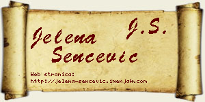 Jelena Šenčević vizit kartica